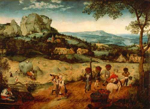 Pieter Brueghel the Younger Hay Harvest Norge oil painting art